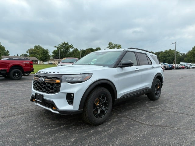 2026 Ford Explorer Tremor 4WD in Space White Metallic — front three-quarter view