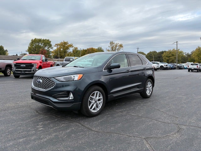 2023 Ford Edge SEL All Wheel Drive in Stone Blue Metallic — front three-quarter view