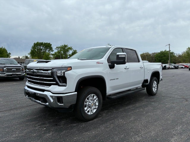 2024 Chevrolet 2500HD Crew Cab LTZ Diesel 4x4 in Summit White — front three-quarter view