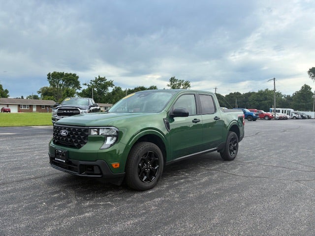 2025 Ford Maverick XLT All Wheel Drive in Eruption Green — front three-quarter view